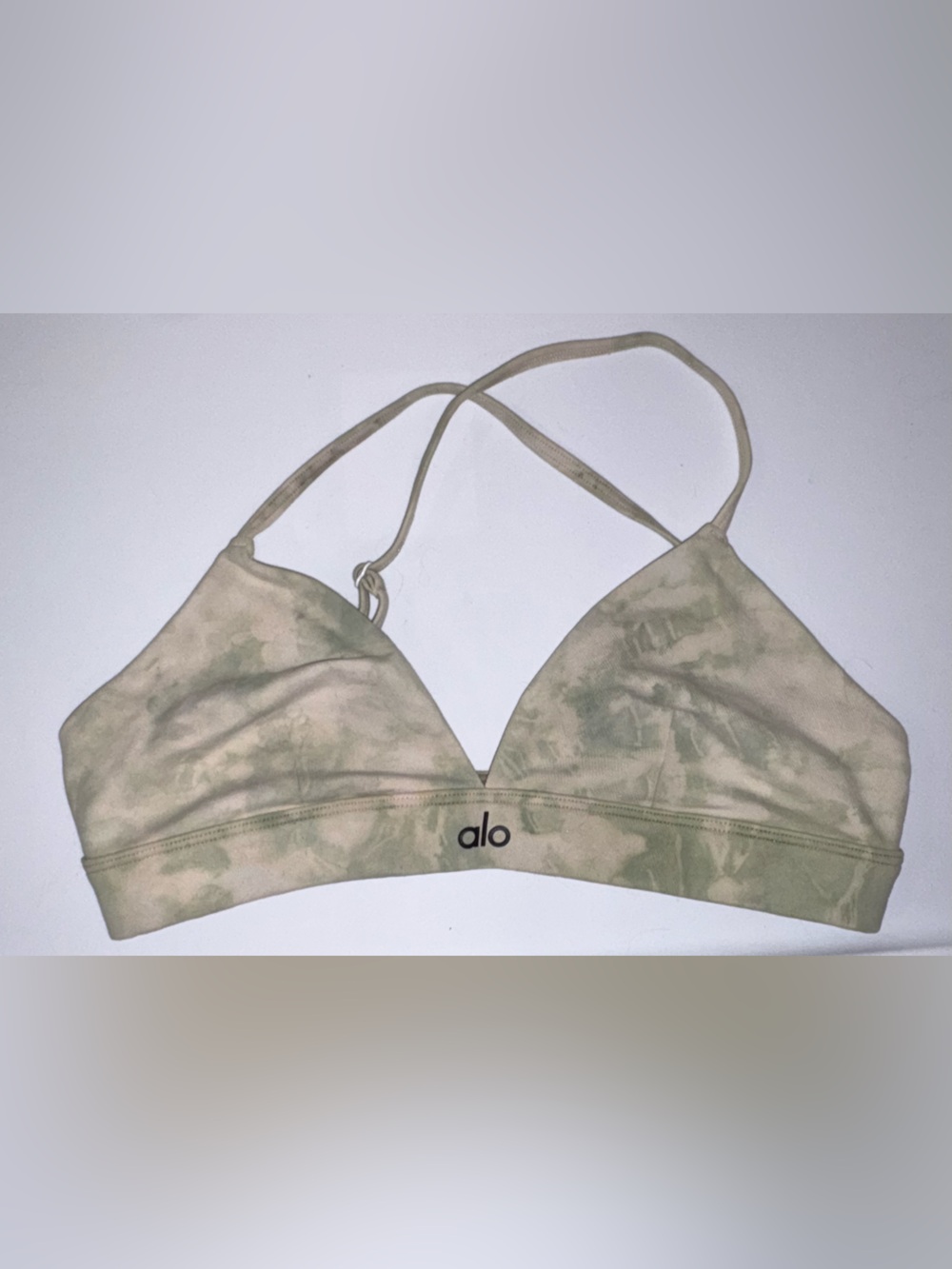 Alo Custom Tie Dyed Triangle Sports Yoga Bra 🌵Small